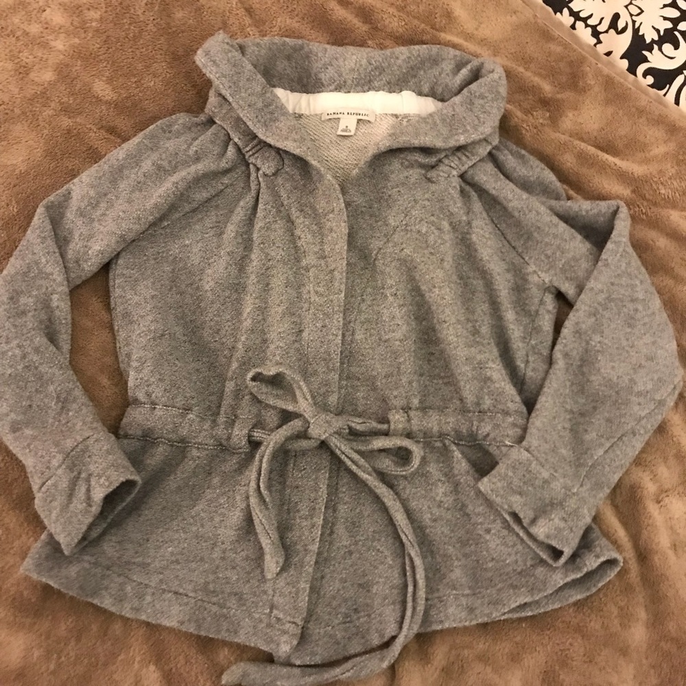 Banana Republic Grey Cardigan with Collar | Small